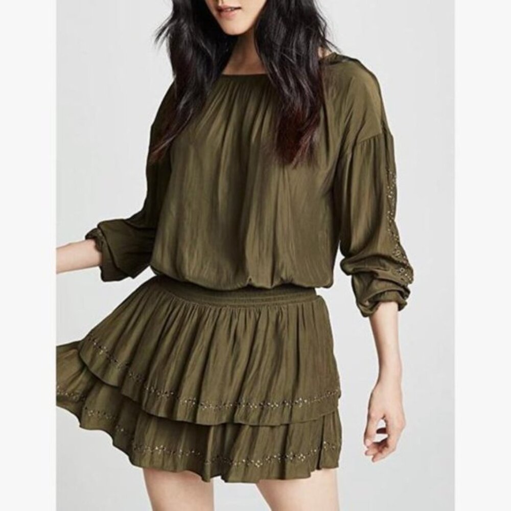 Ramy Brooke Sheryl Long Sleeve Studded Dress